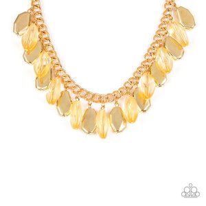 Fringe Fabulous Necklace-Gold
